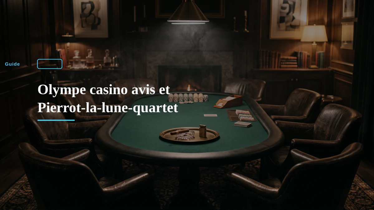 Olympe casino avis et Pierrot-la-lune-quartet