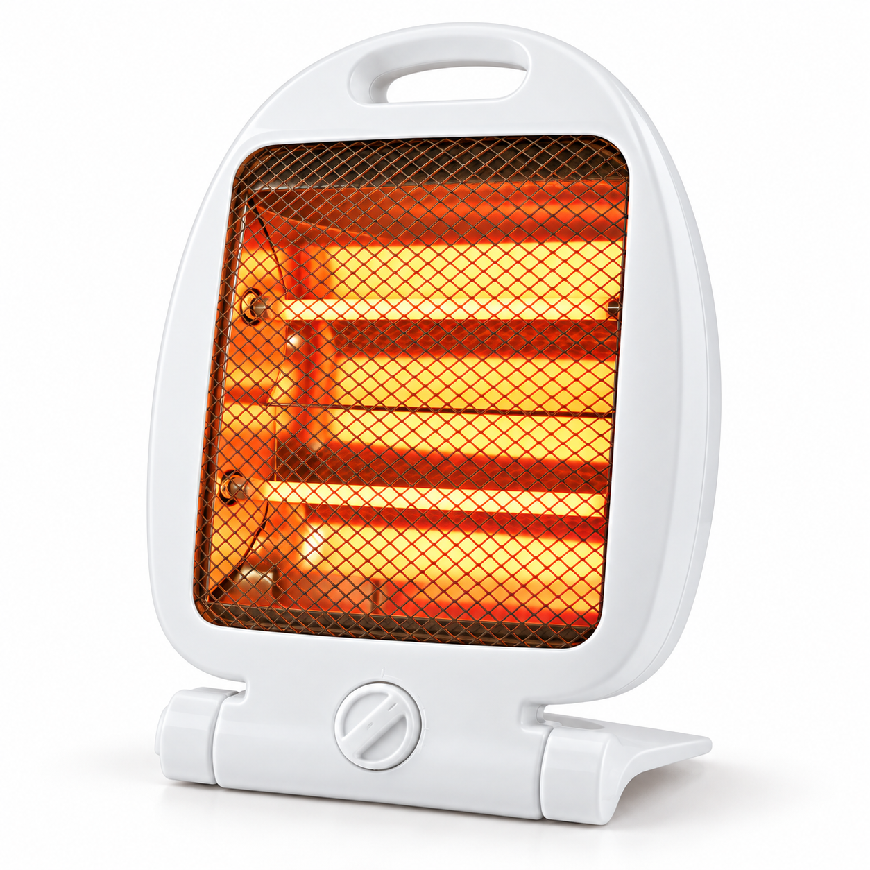 RAF Fish Portable 3-Bar Electric Heater with Carry Handle – White