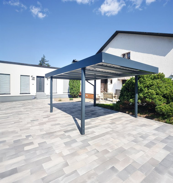 Fedett gépkocsibeálló carport