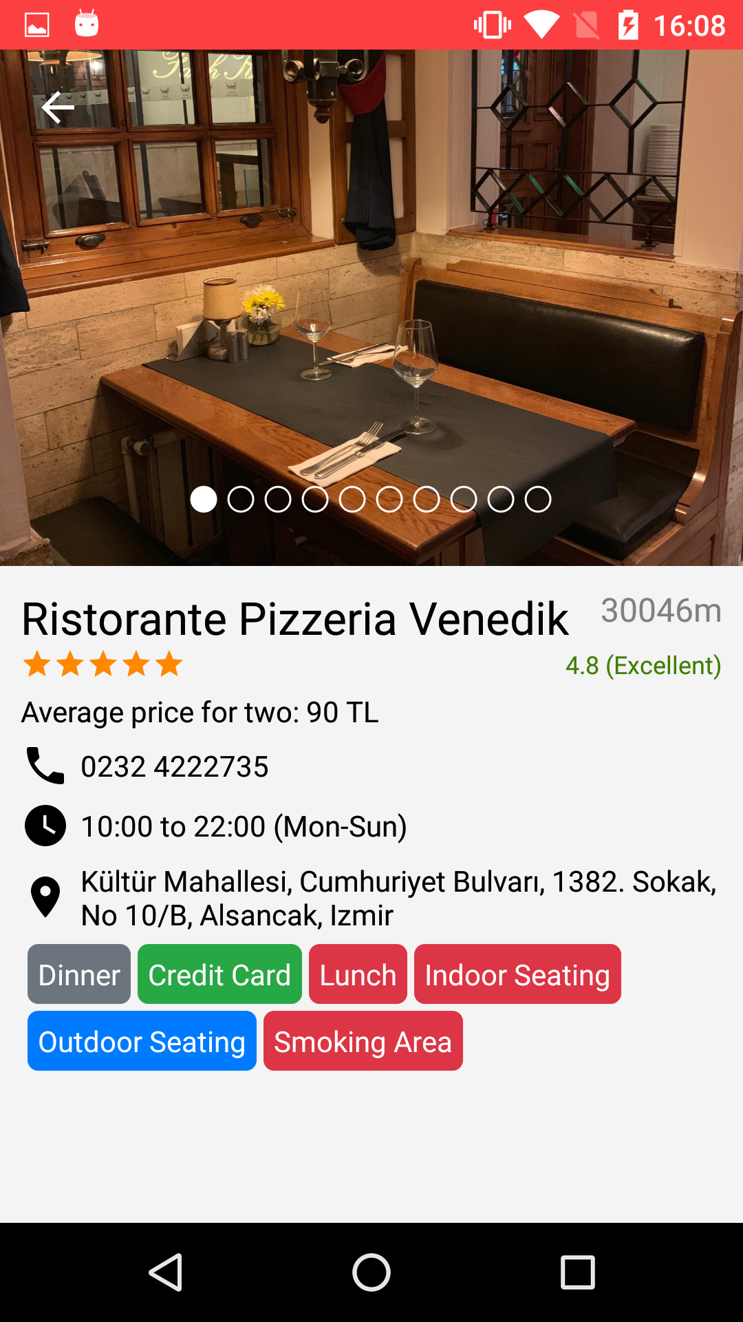 Restaurant Activity