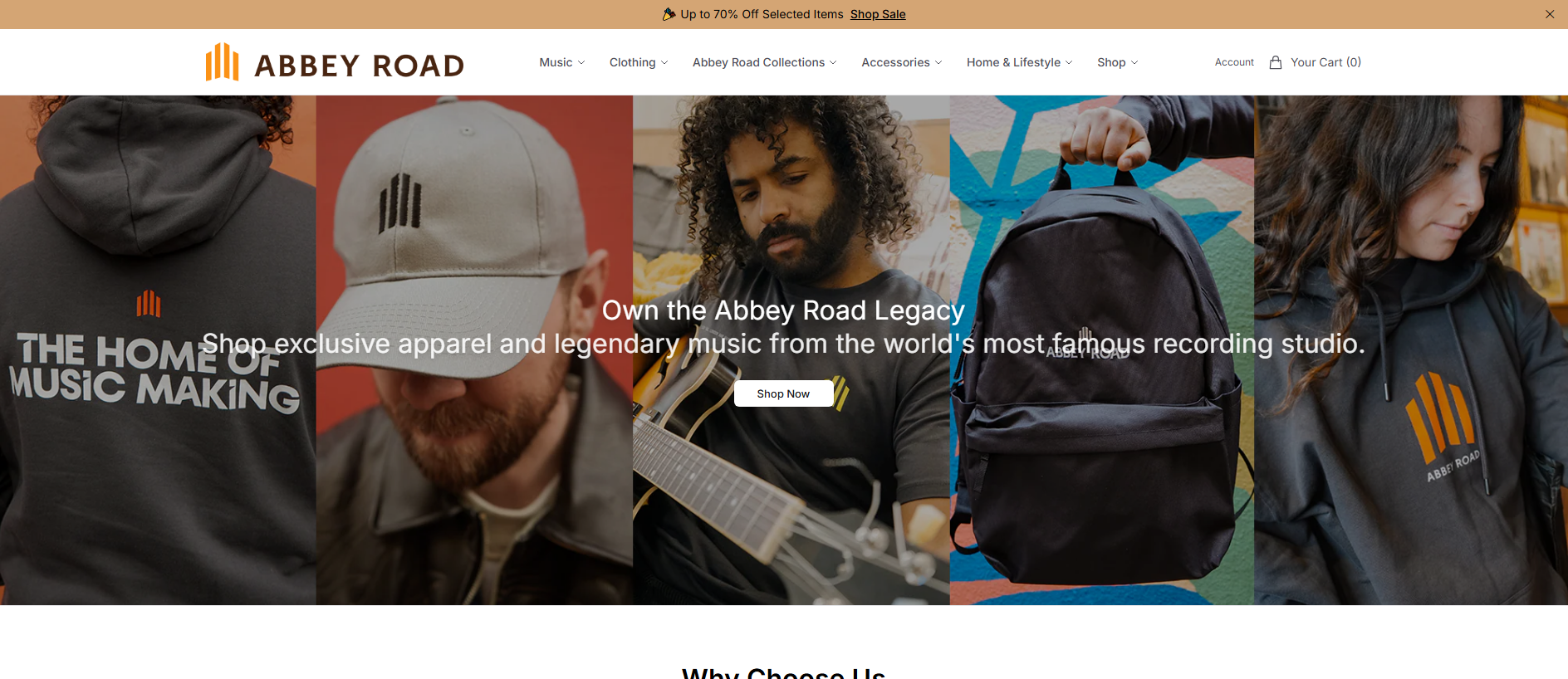 Stored capture of abbeyroadmerch.shop