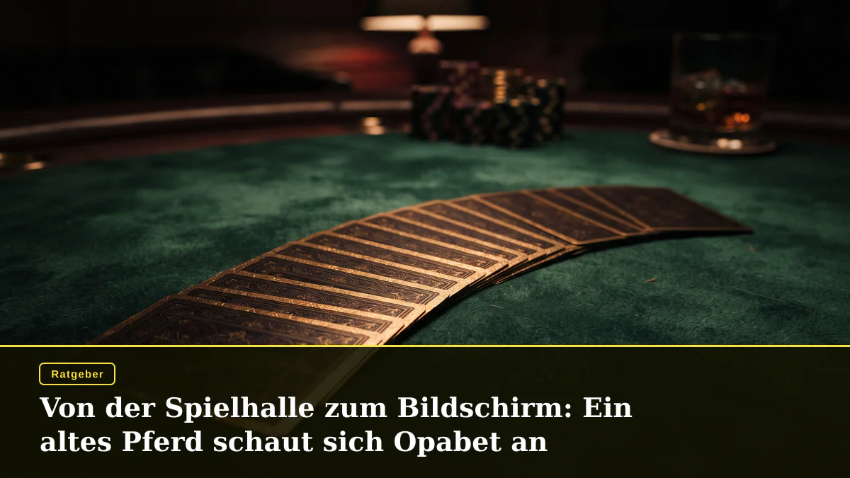 Von der Spielhalle zum Bildschirm: Ein altes Pferd schaut sich Opabet an