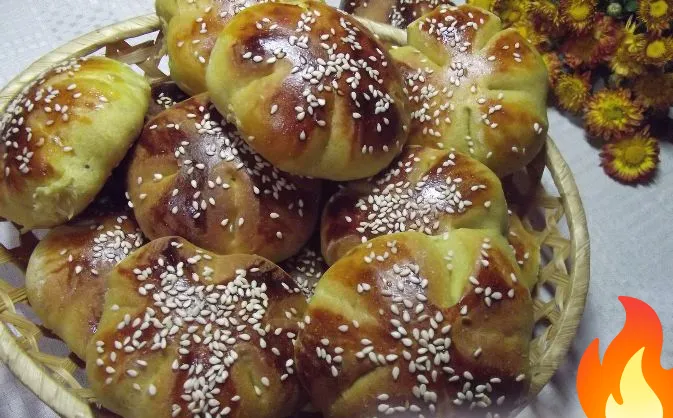 Постер Тыквенные булочки с кунжутом "Тыковки"