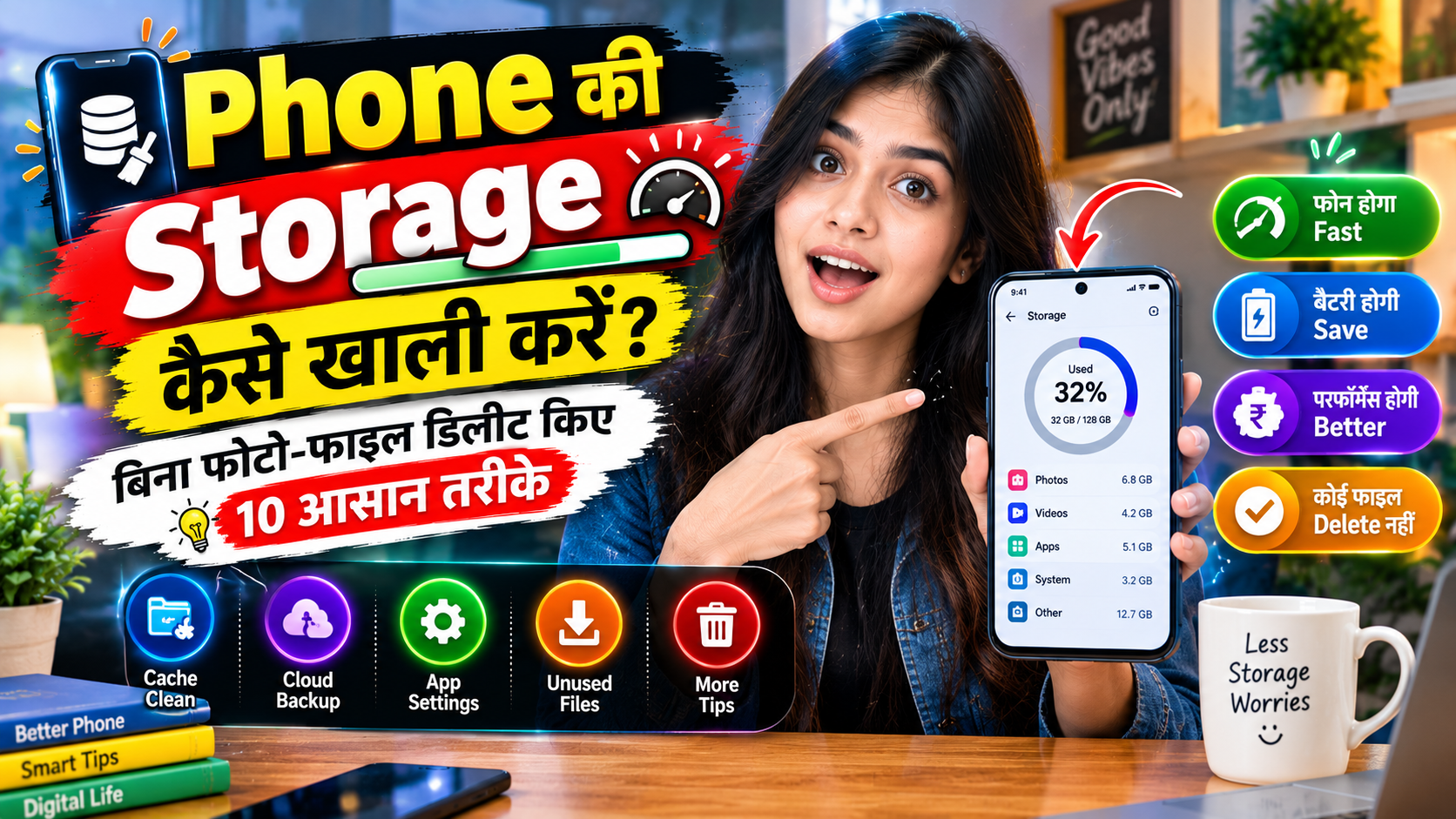 Phone की Storage कैसे खाली करें? बिना फोटो-फाइल डिलीट किए 10 आसान तरीके