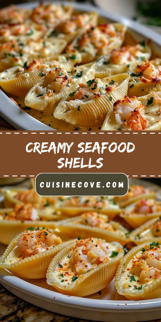 Creamy Seafood Stuffed Shells (Restaurant-Style!)