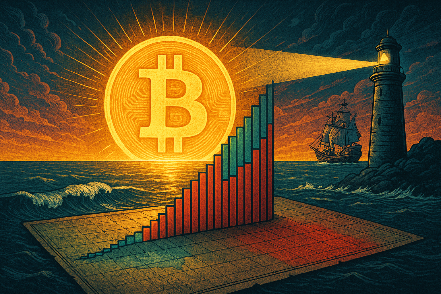 Visual representation of Bitcoin's market orderbook showing positive bid-ask ratio signaling bullish momentum