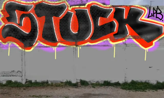 Graffiti artwork by STUCK1