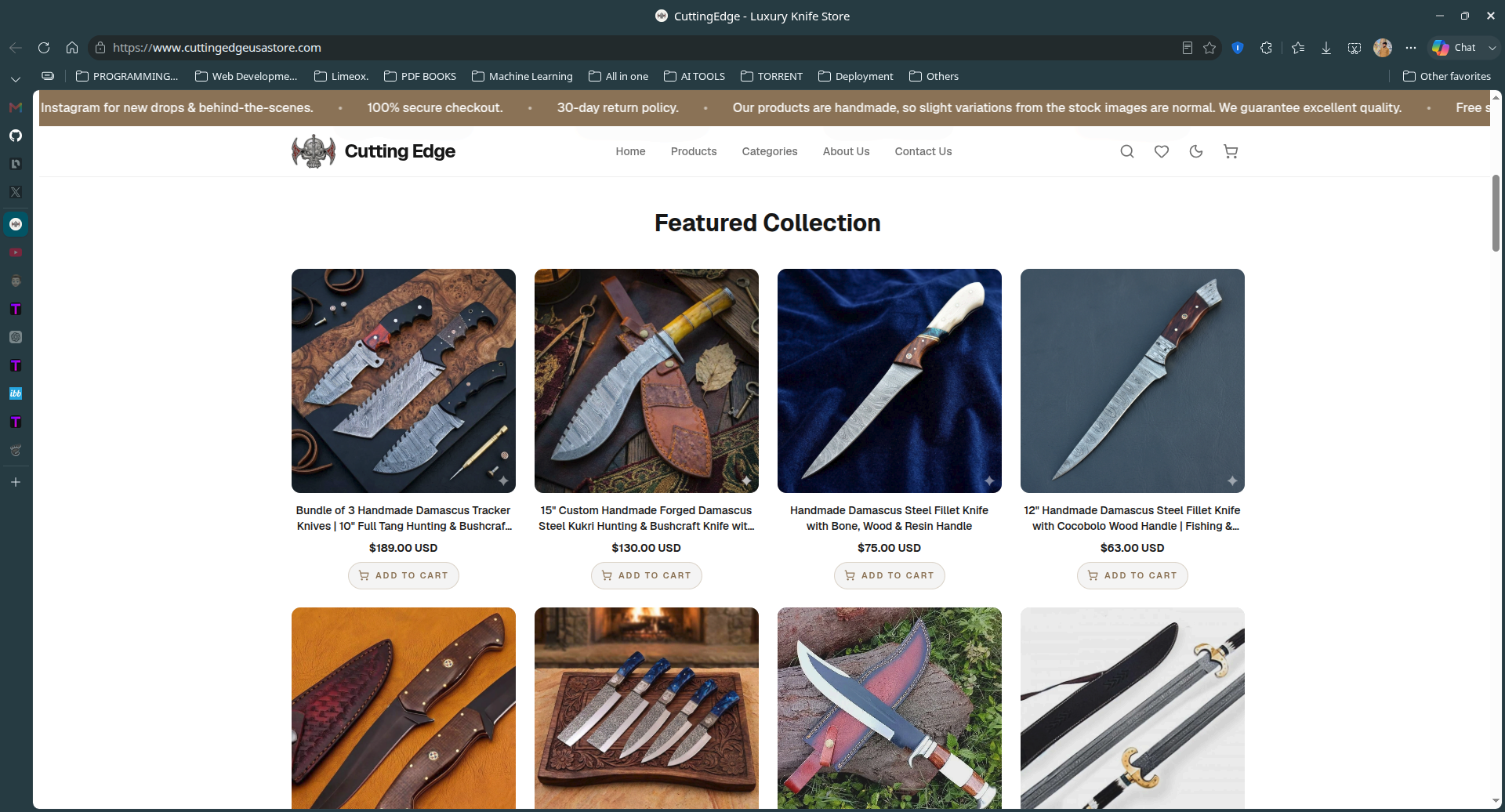 CuttingEdge - Ecommerce Store additional view