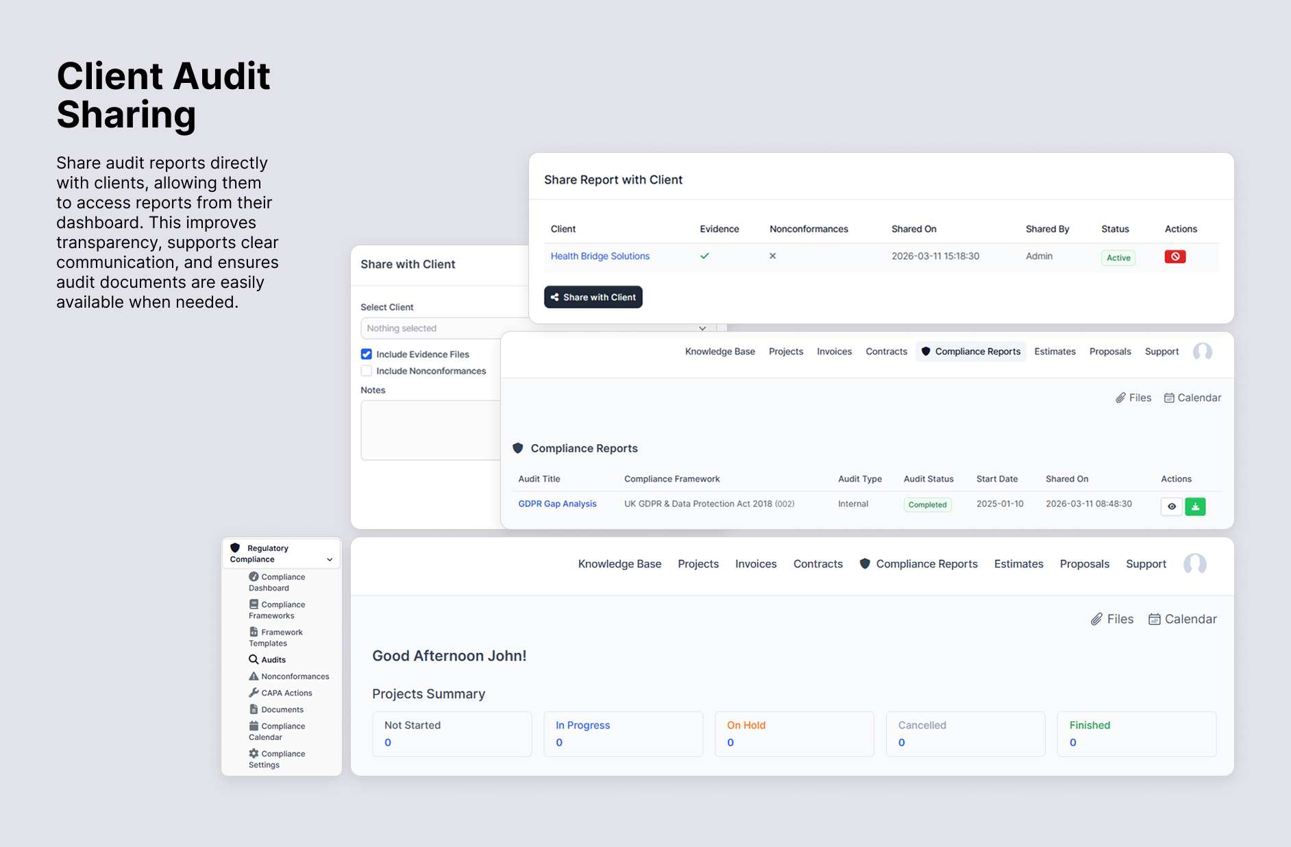 Client Audit Sharing