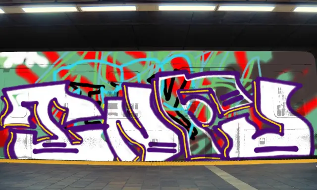 Graffiti artwork by infu