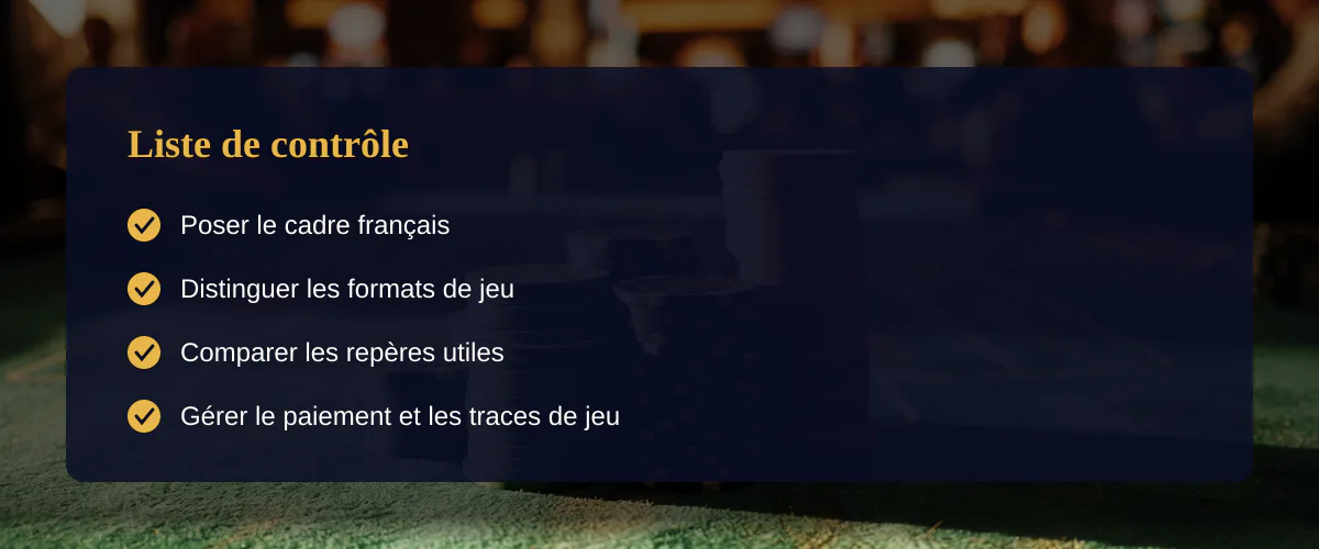 Roulette electronique en ligne : ce que je vois du terrain français — Liste de contrôle