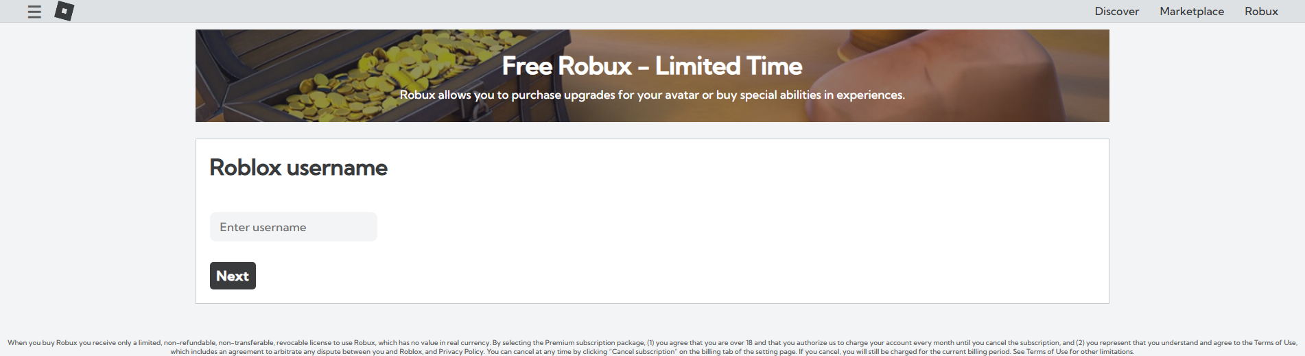Forensic screenshot of [REDACTED] showing the phishing page layout