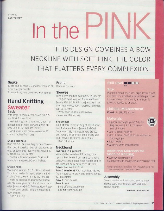Creative Knitting 2005 09 6