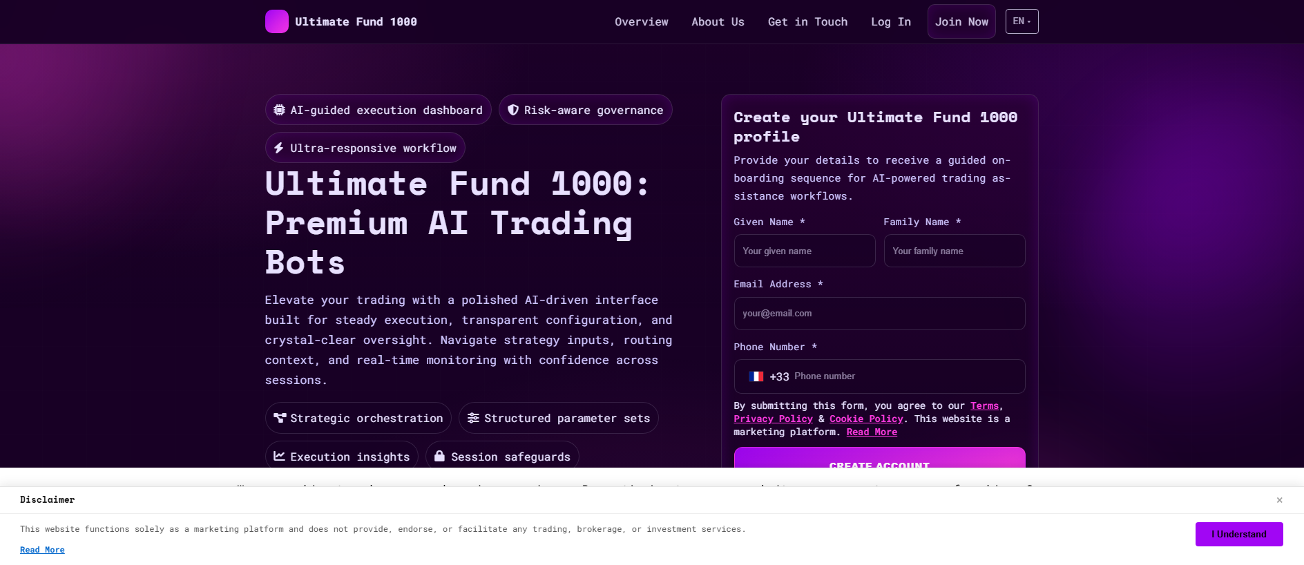 Stored capture of ultimate-fund1000.com