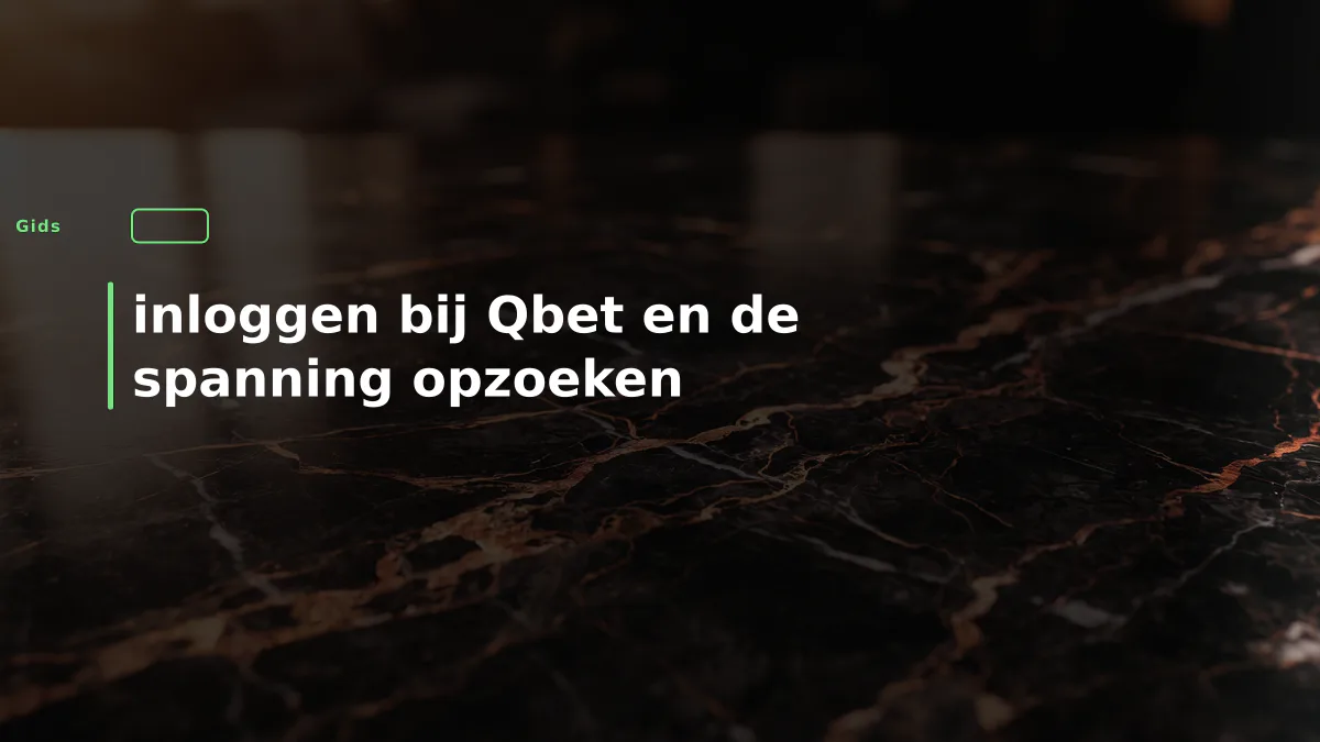 inloggen bij Qbet en de spanning opzoeken
