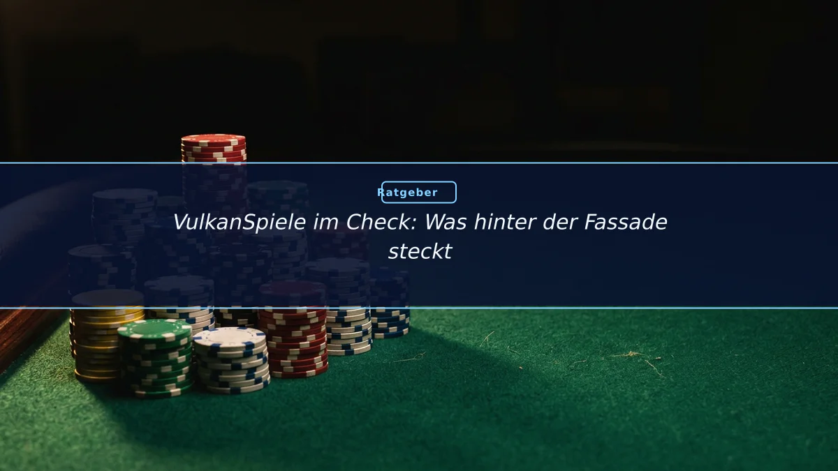 VulkanSpiele im Check: Was hinter der Fassade steckt