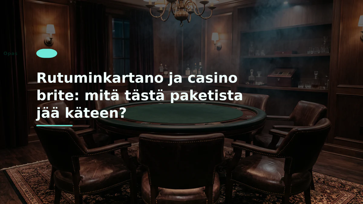 Rutuminkartano ja casino brite: mitä tästä paketista jää käteen?
