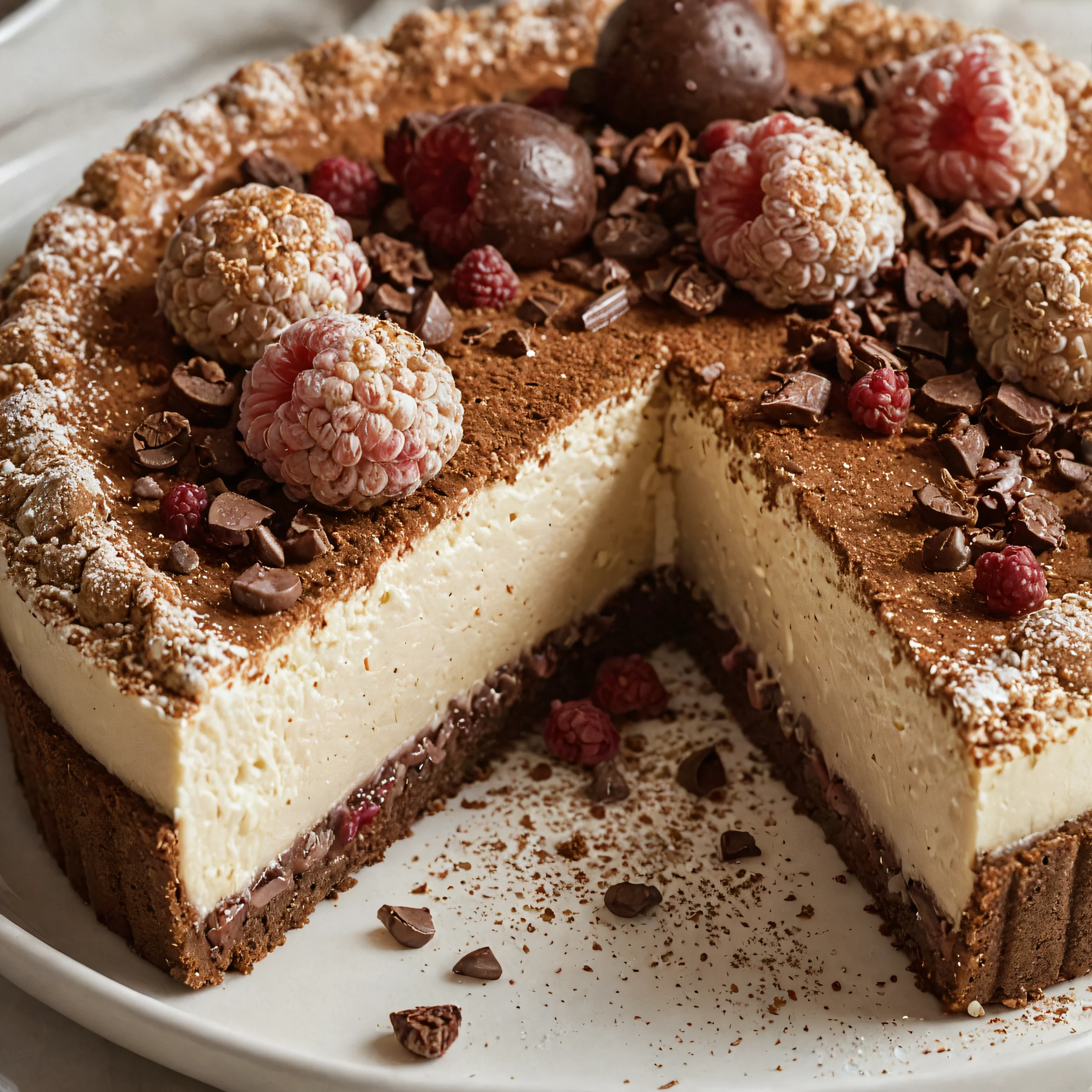 Mascarpone Tart with Espresso Sauce