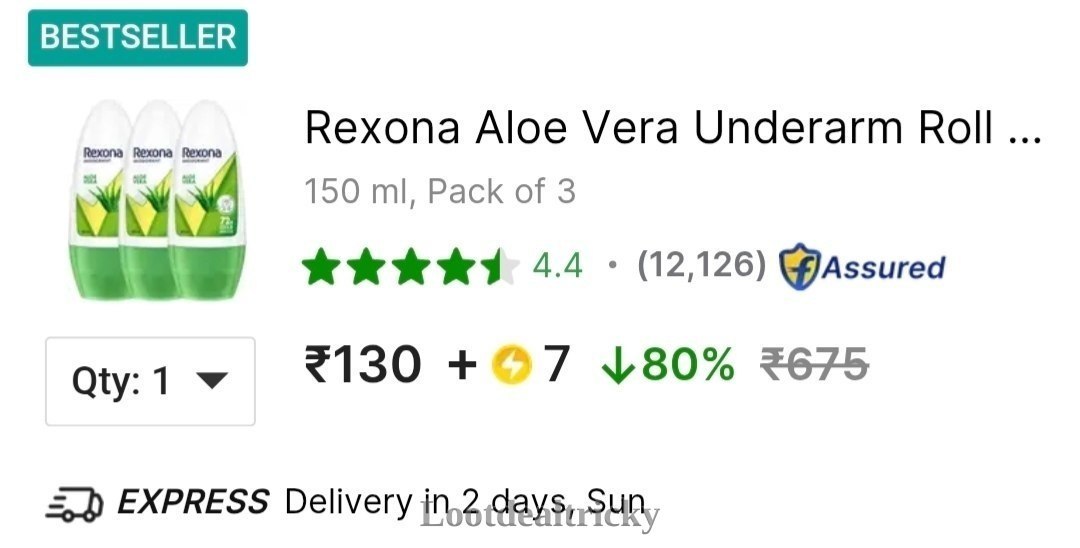 Loot Rexona Aloe – Fantastic Price Cut @ ₹130 Loot Rexona Aloe – Fantastic Price Cut @ ₹130