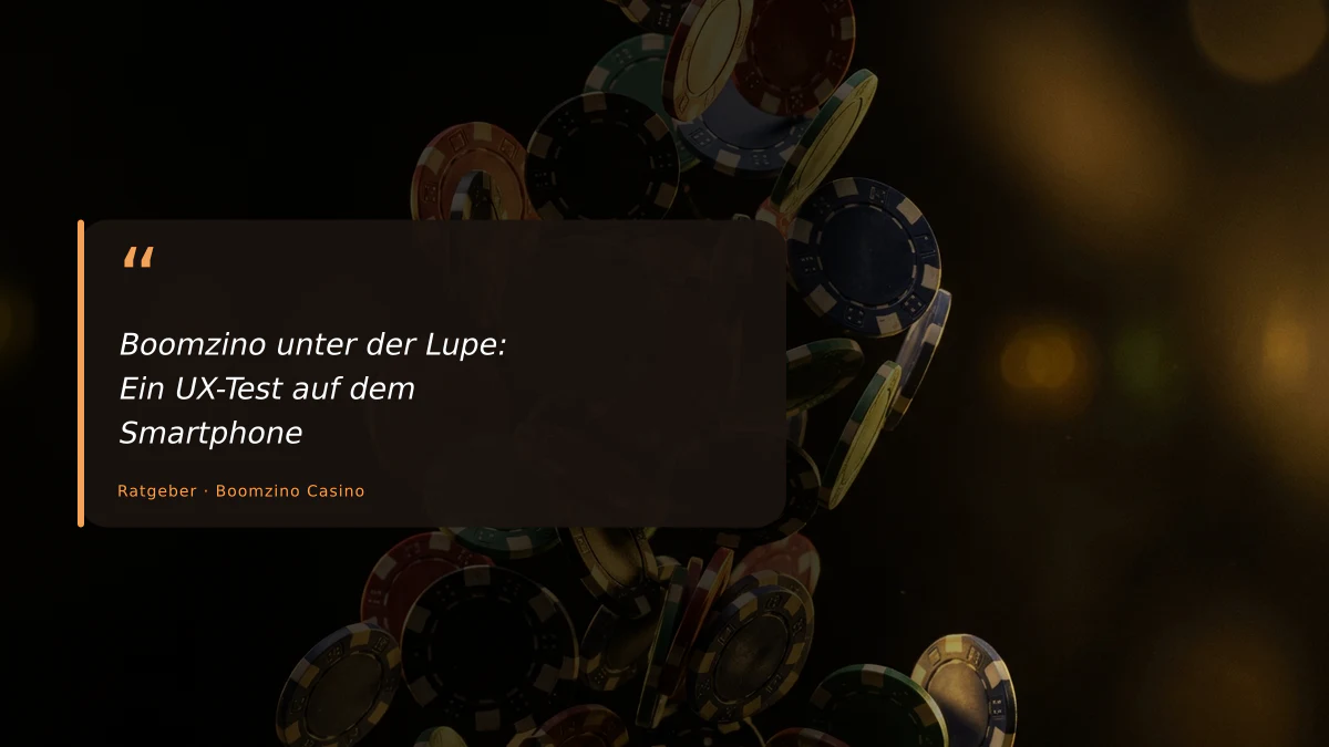 Boomzino unter der Lupe: Ein UX-Test auf dem Smartphone