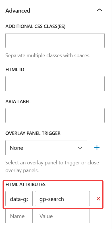 HTML attributes