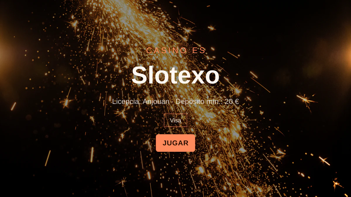 Slotexo casino — bono de bienvenida 100% hasta 500 € + 200 FS, pagos: Visa, Mastercard, Skrill, Neteller, Paysafecard