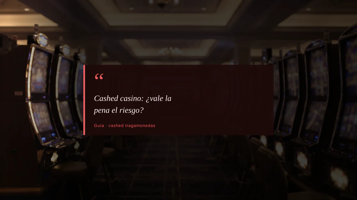 Cashed casino: ¿vale la pena el riesgo?