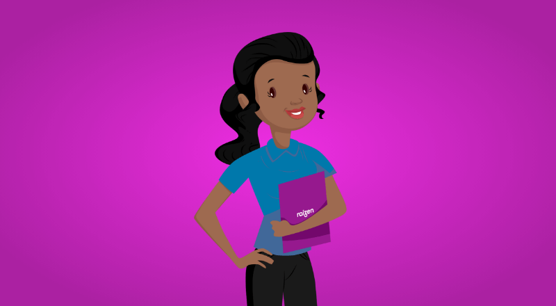 Imagem do chatbot Bia, desenvolvido pela Inbot, em um fundo roxo. 
