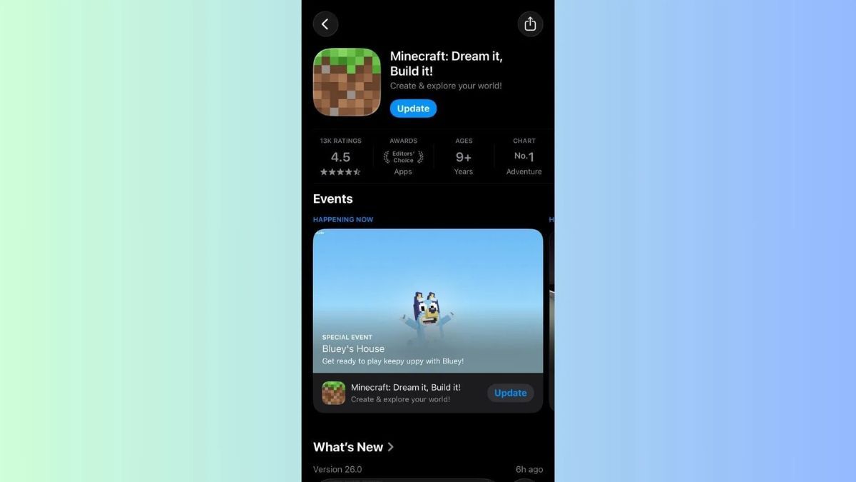 Các bước tải Minecraft 1.26.30 trên điện thoại
