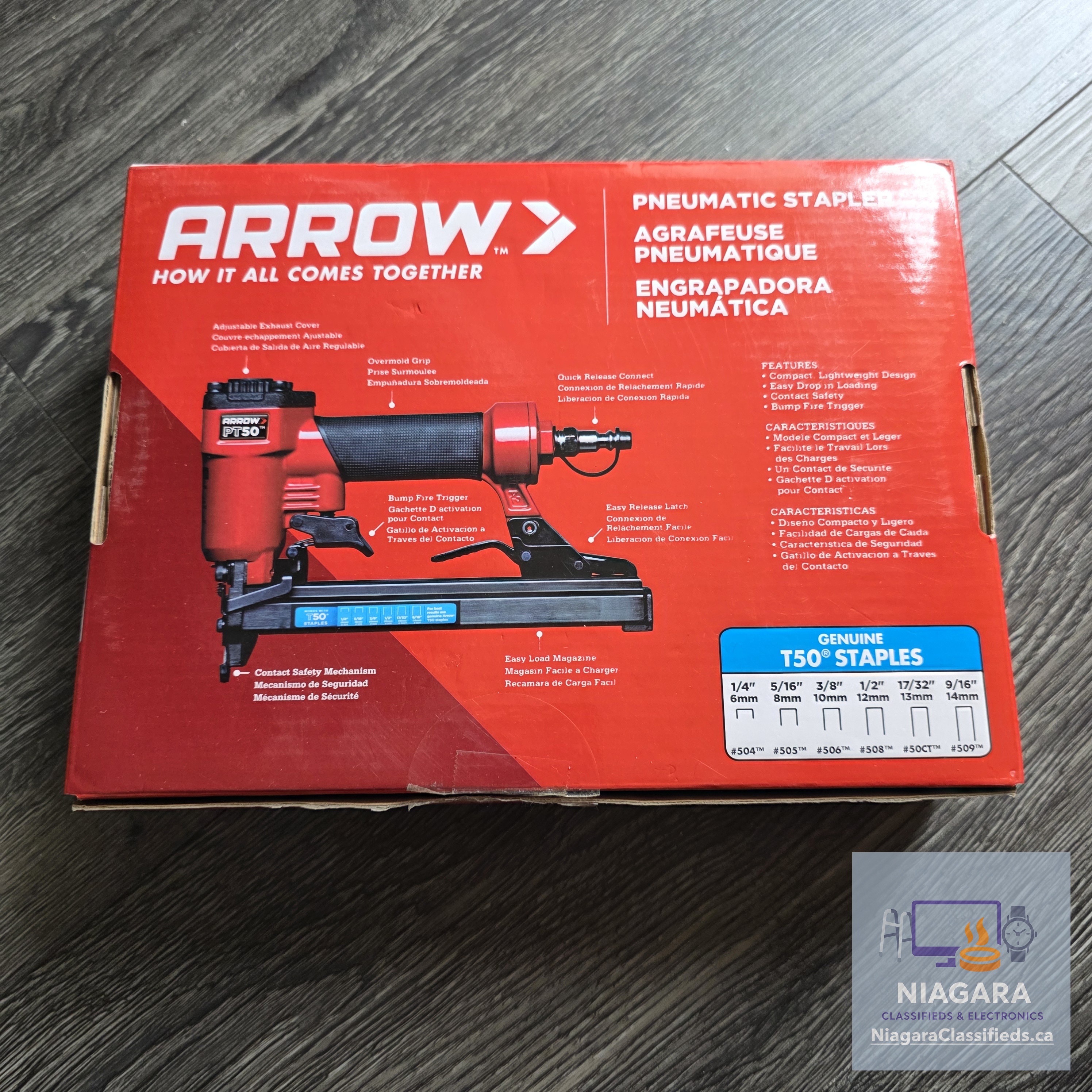 Arrow PT50 Pneumatic Staple Gun – Image 3