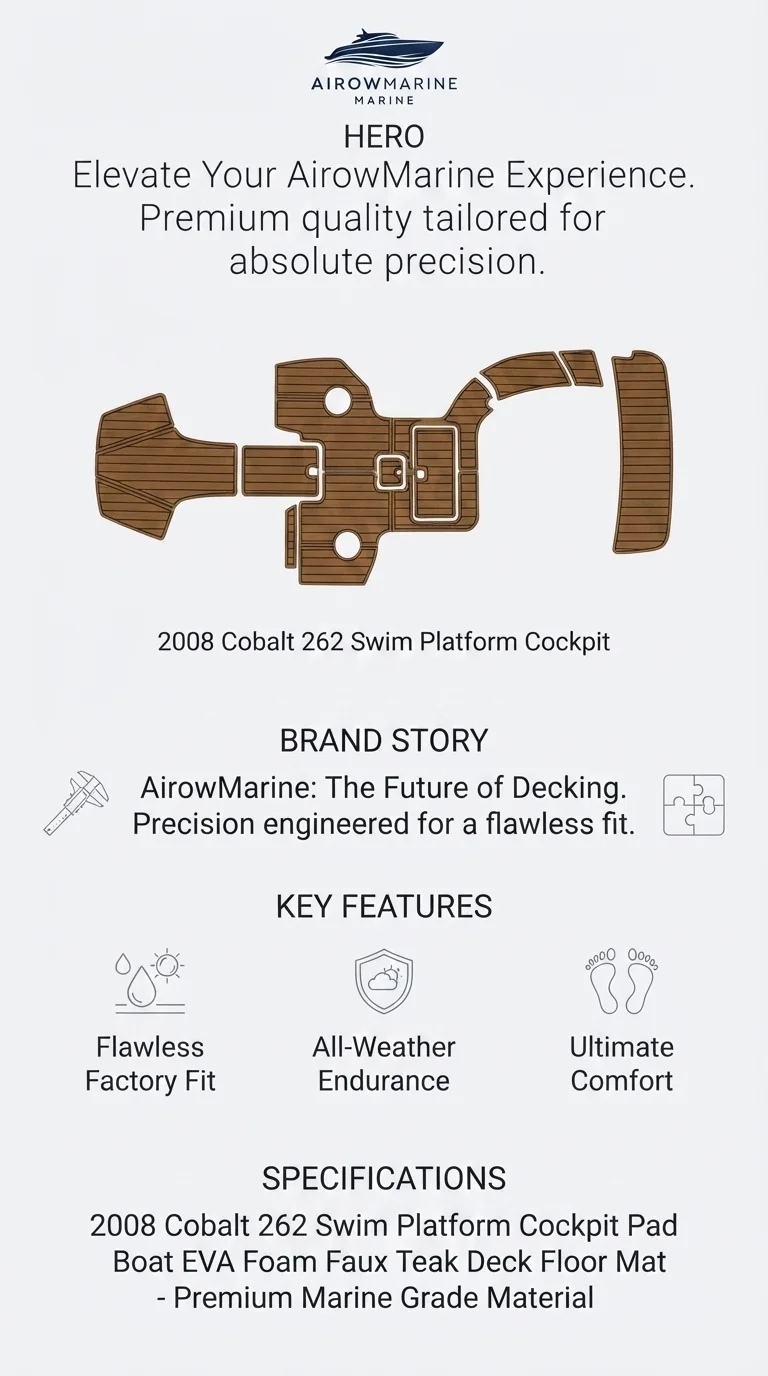 2008-cobalt-262-eva-foam-faux-teak-boat-deck-mat detail