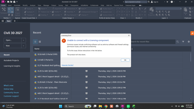 Autodesk License Error 2