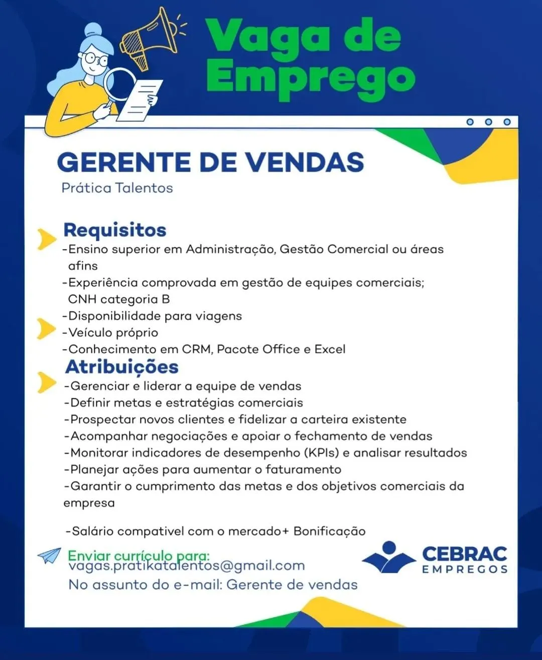 Gerente De Vendas