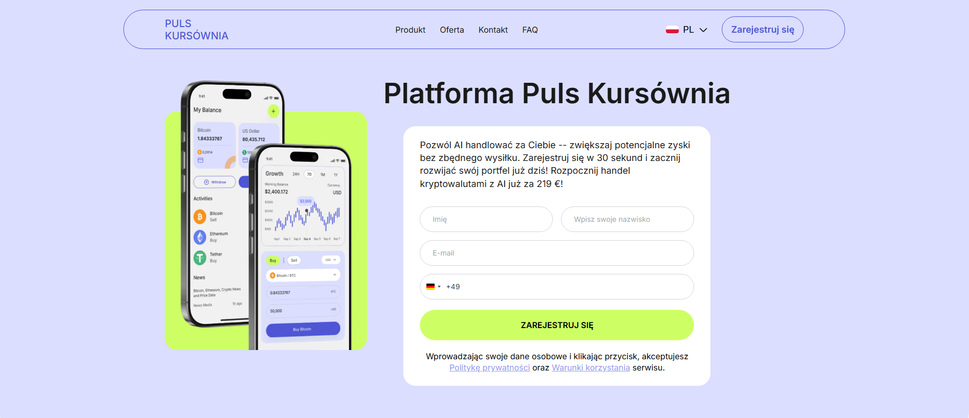 Stored capture of puls-kursownia.com