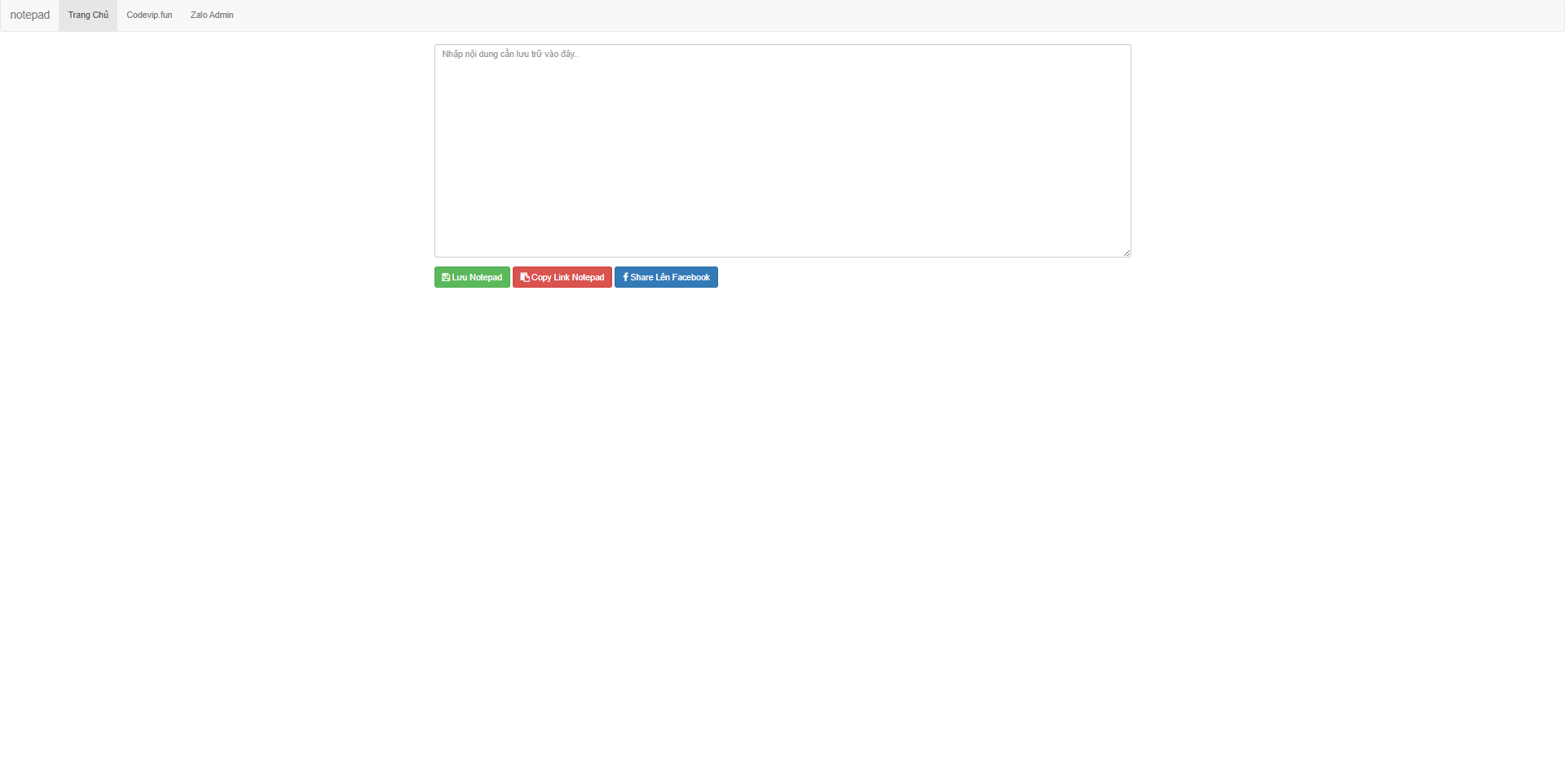 SHARE CODE GIỐNG ANOTEPAD MÃ NGUỒN WEBSITE LƯU GHI CHÚ TIỆN LỢI