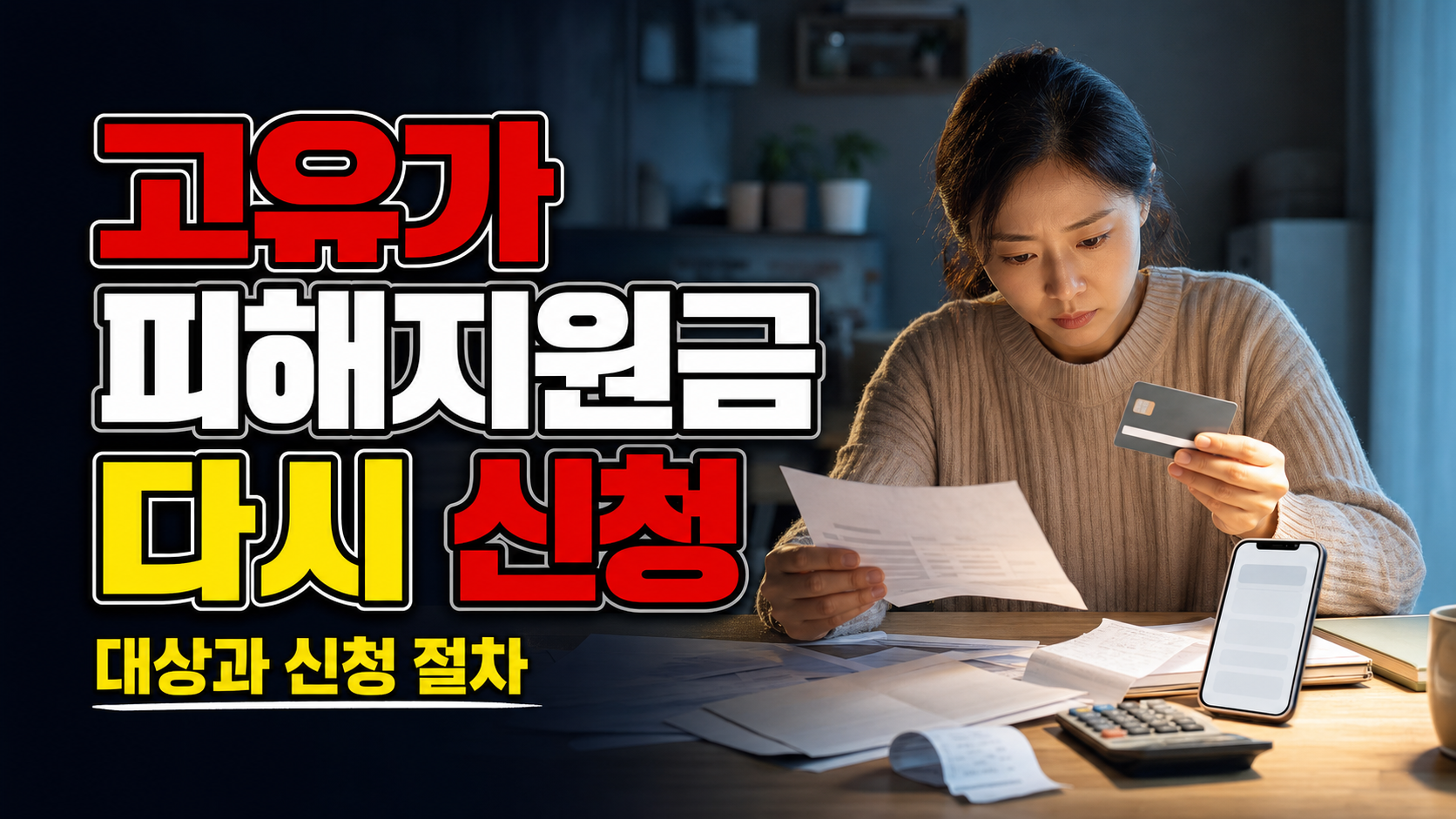 1차 때 놓쳤다면 고유가 피해지원금 다시 신청할 수 있나 관련 핵심 정보를 상징적으로 보여주는 썸네일 이미지