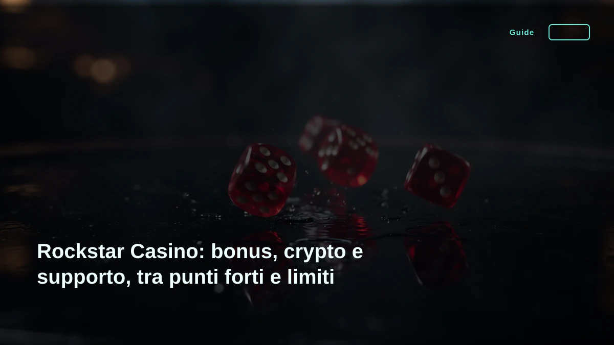 Rockstar Casino: bonus, crypto e supporto, tra punti forti e limiti