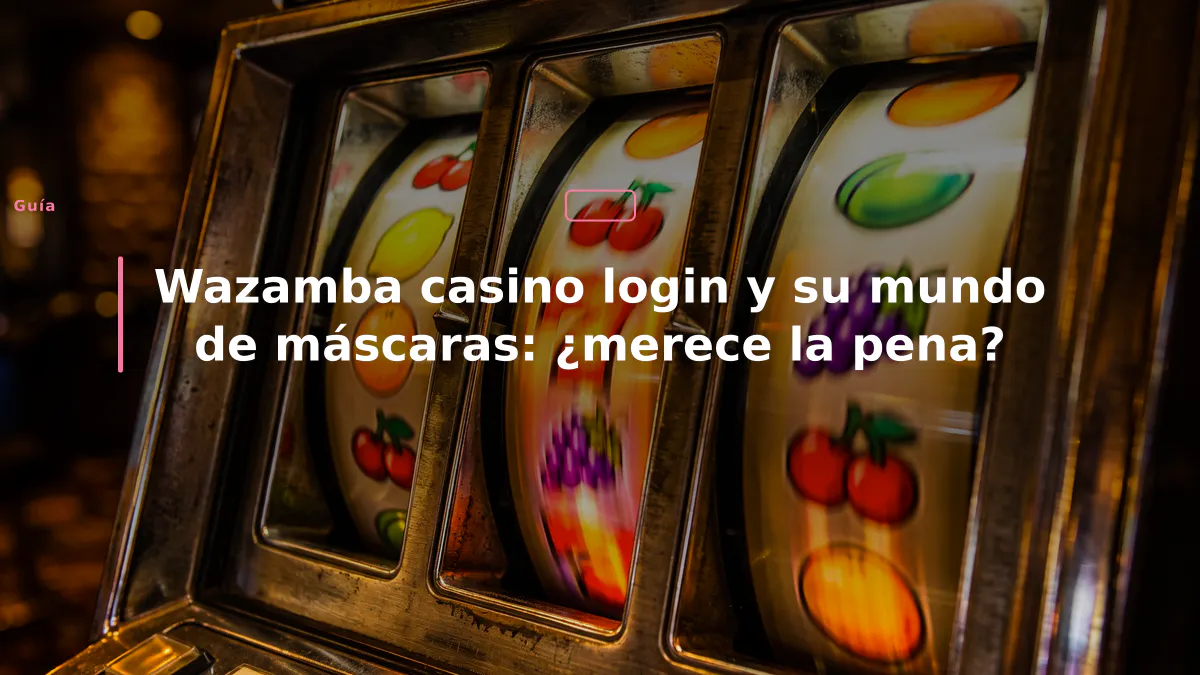 Wazamba casino login y su mundo de máscaras: ¿merece la pena?