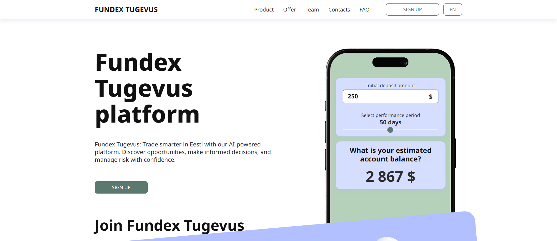 Stored capture of fundex-tugevus.com