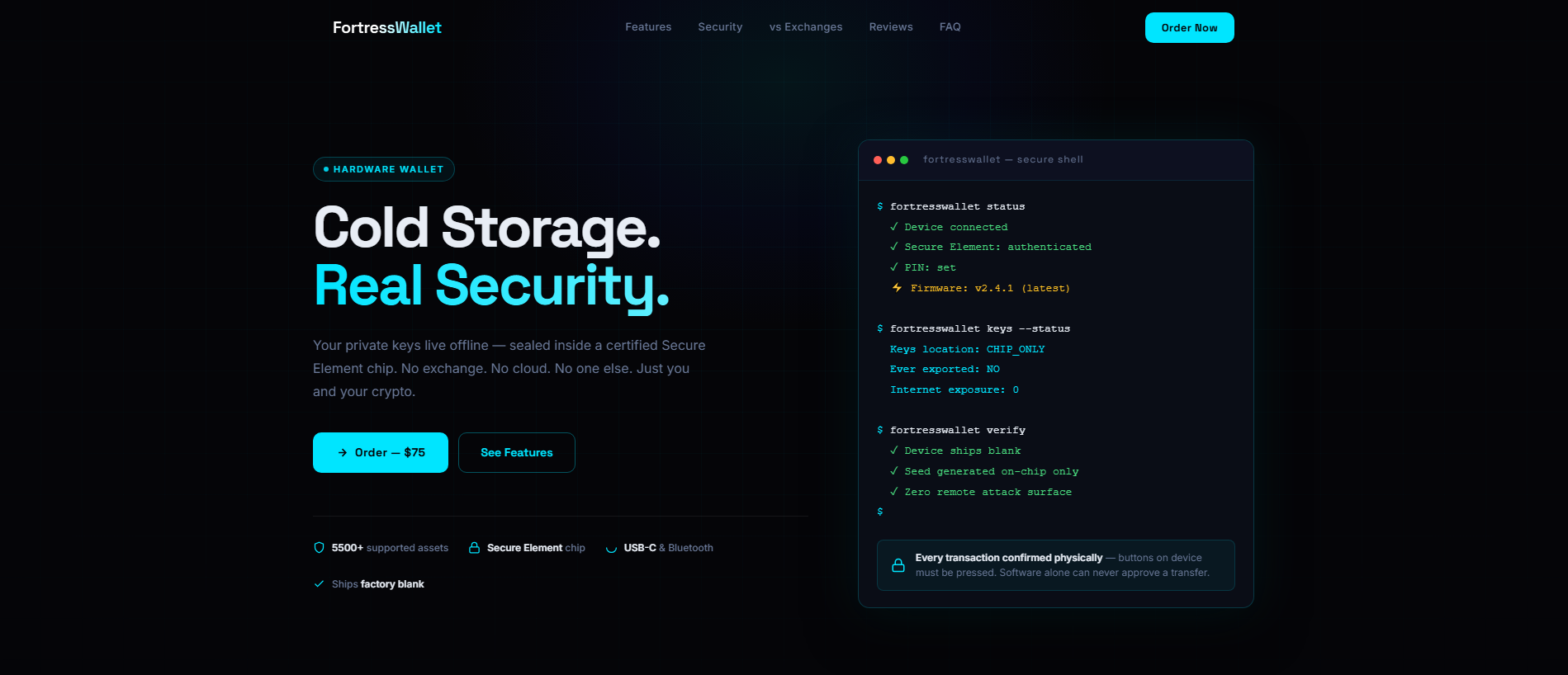Stored capture of fortresswallet.pro