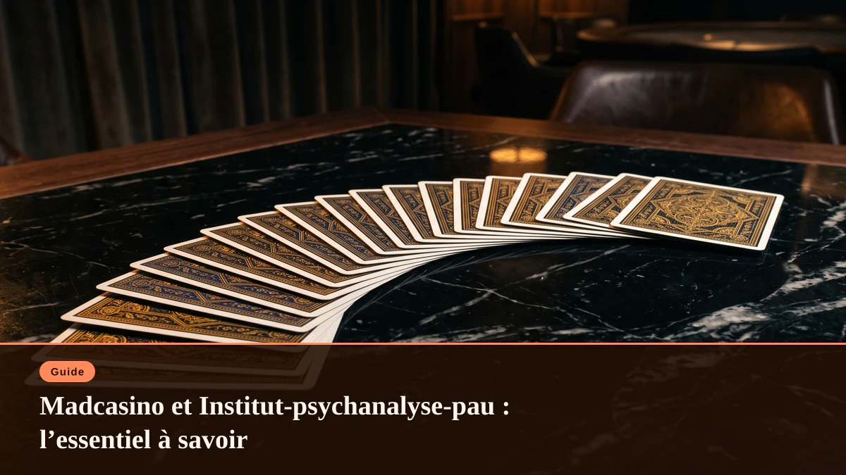 Madcasino et Institut-psychanalyse-pau : l’essentiel à savoir