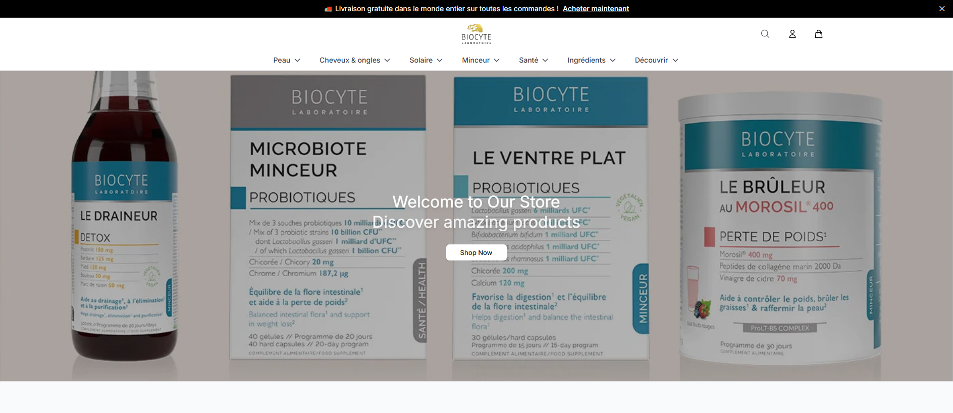 Stored capture of biocvibe.shop