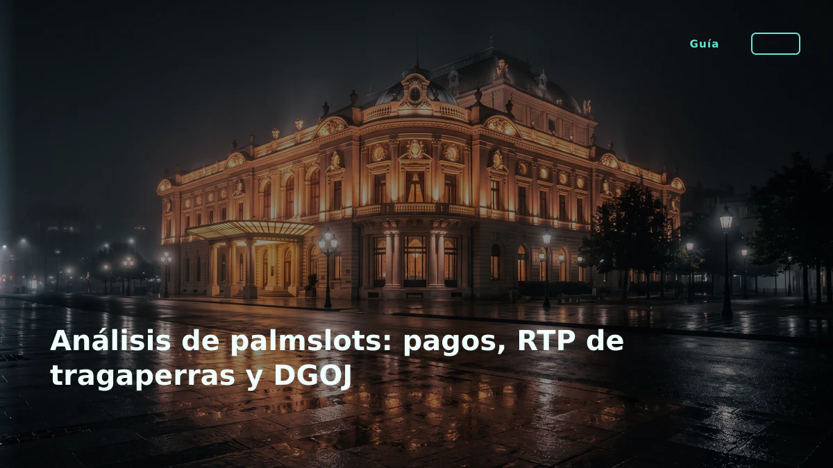 Análisis de palmslots: pagos, RTP de tragaperras y DGOJ