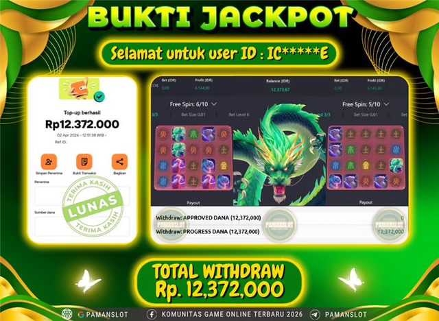 Selamat kepada Member PAMANSLOT Game - Mythical Guardians : IC*****E