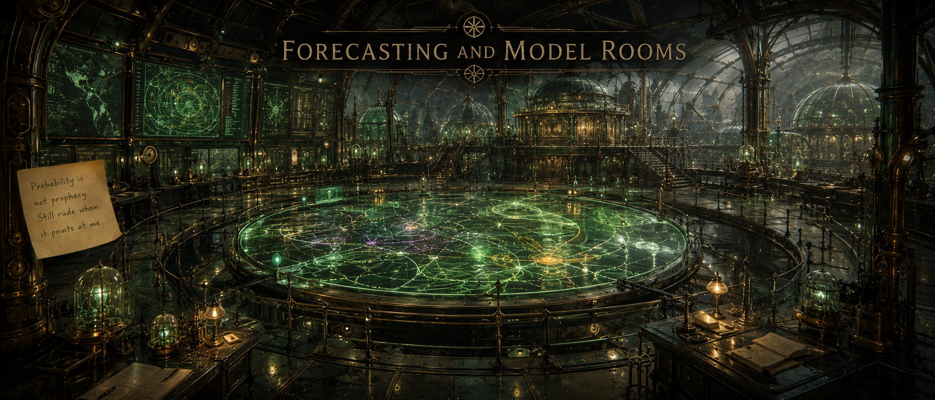 Forecasting and Model Rooms
