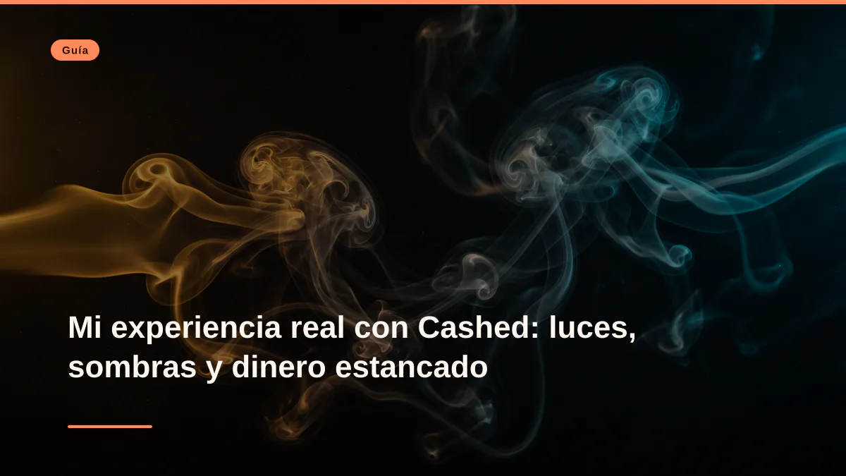 Mi experiencia real con Cashed: luces, sombras y dinero estancado