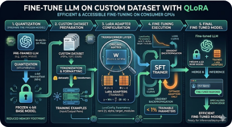 Fine Tune Large Language Model (LLM) on a Custom Dataset with QLoRA