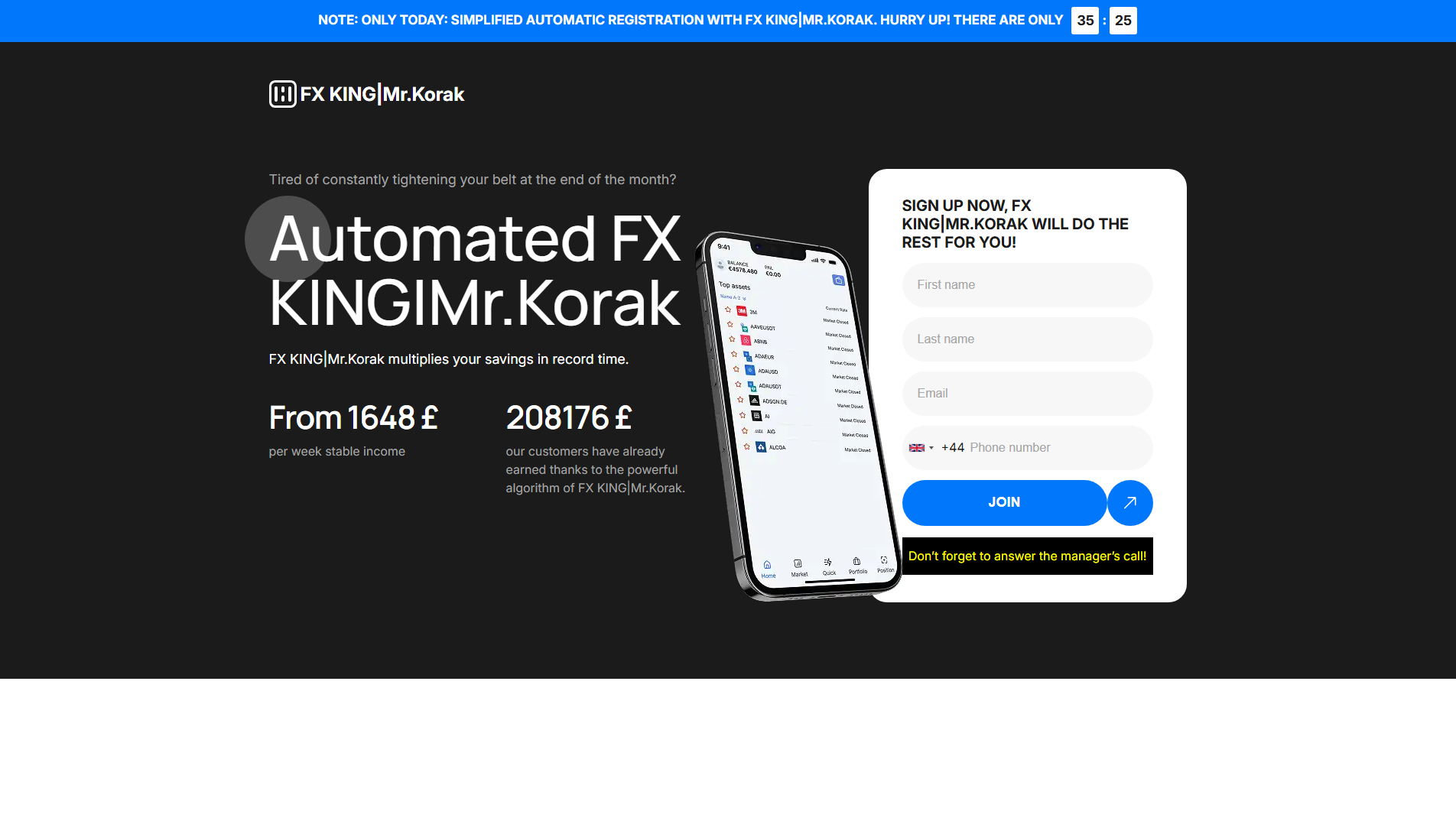 Stored capture of fxkingmrkorak.com