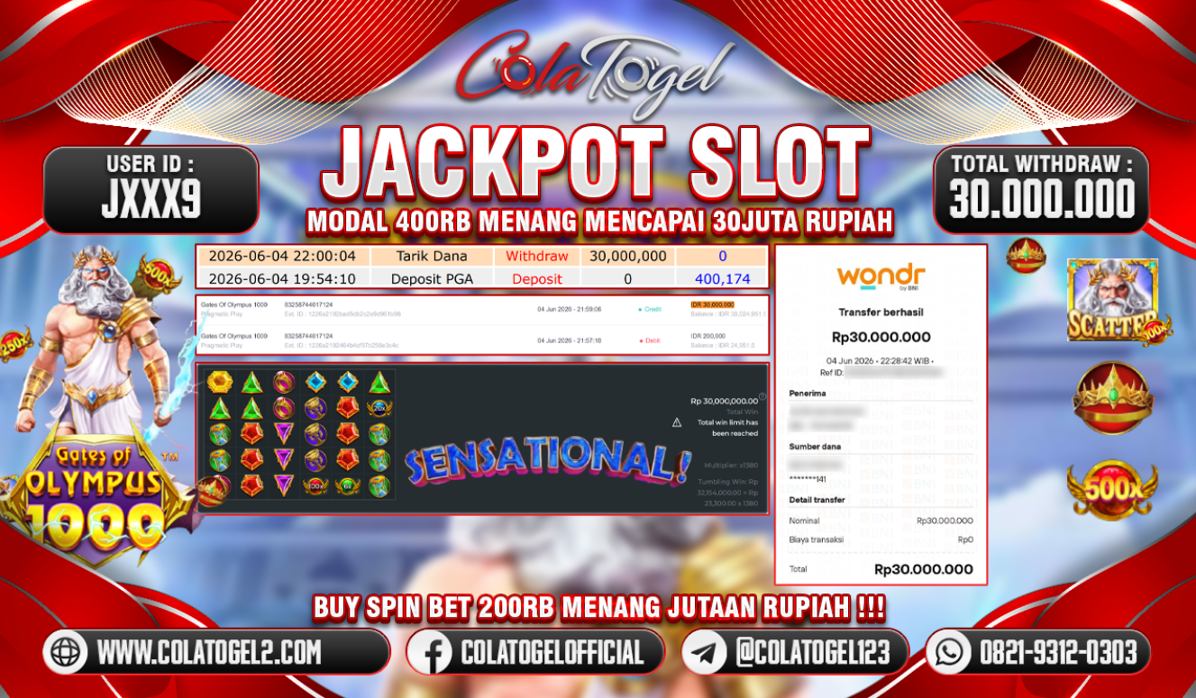 JACKPOT SLOT GACOR!!