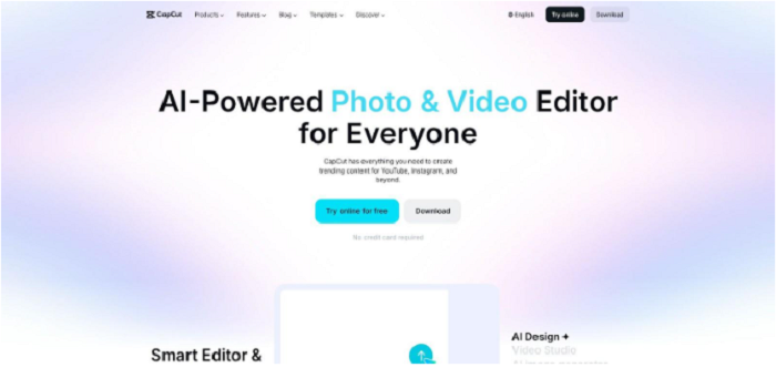CapCut web video editor
